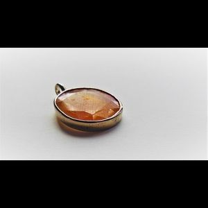 Orange Sapphire Pendent